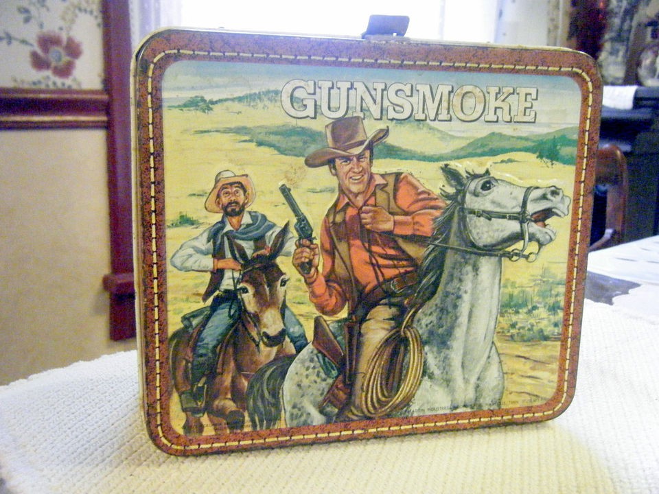 Original 1959 Metal Gunsmoke Lunchbox No Thermos