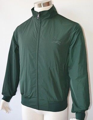 NWT BURBERRY BRIT MENS GREEN NOVA CHECK PRORSUM KNIGHT LOGO RAIN 