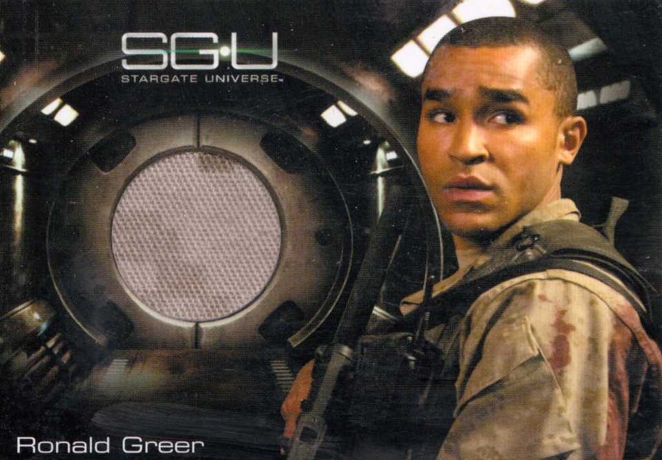 Stargate SG U costume card Jamil Walker Smith as Ronald Greer Universe