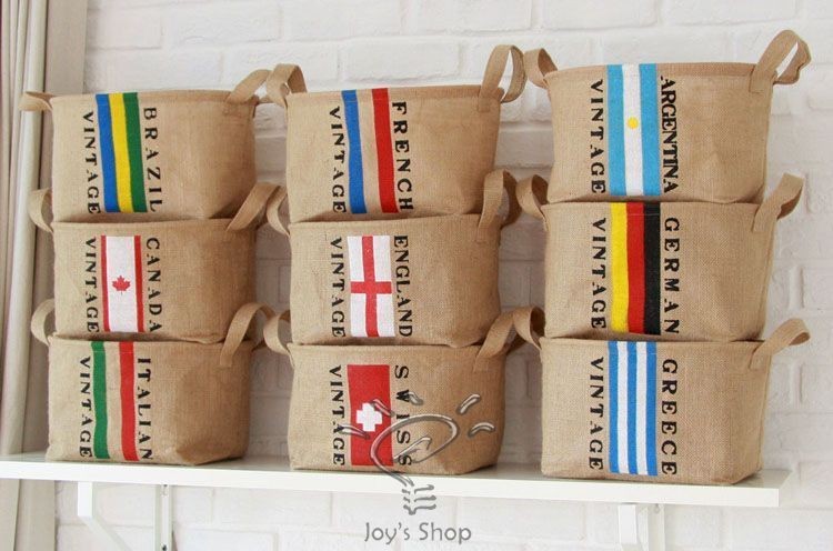 National Flag Design Home Organizer for snacks,clothes​,books,Toys 