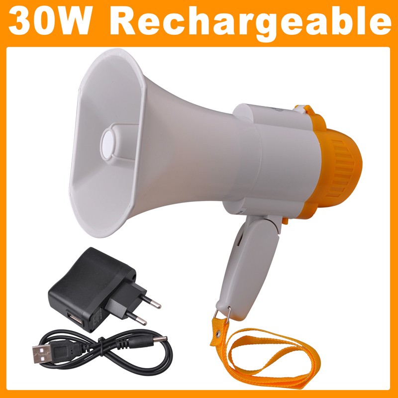   Megaphone Handheld Bullhorn Amplifier Speaker Music Battery