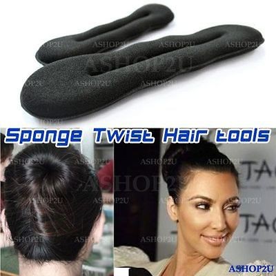 New Hair Clip Twist Foam Styling tool Sponge Bun Maker Tool