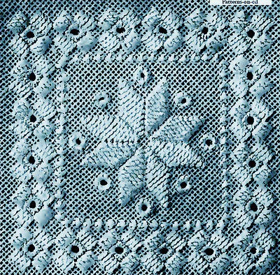 Vintage book Hand Embroidery counted thread Hardanger Table runner 