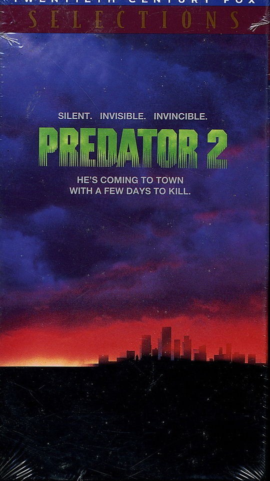 PREDATOR 2 Gary Busey NEW / SEALED Danny Glover VHS Ruben Blades 1990
