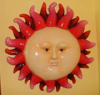 Sergio Bustamante Sculpture Sun Paper Mache