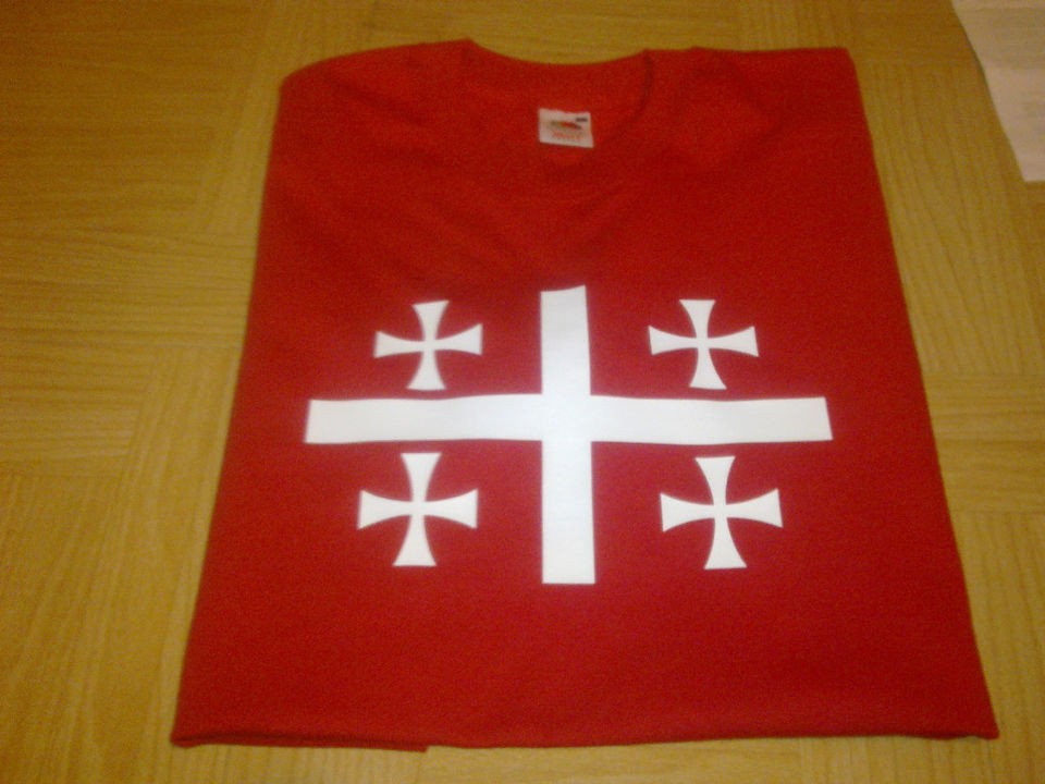 KNIGHTS TEMPLAR CHRISTIAN MASONIC ENGLAND T SHIRT #7