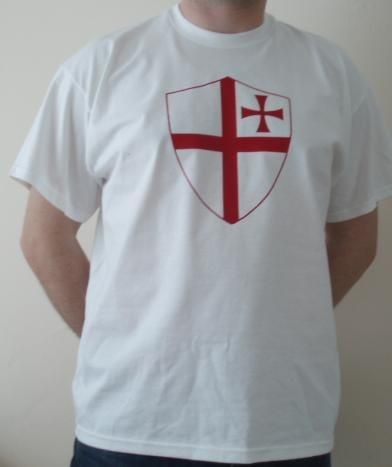 KNIGHTS TEMPLAR CHRISTIAN MASONIC ENGLAND T SHIRT #2