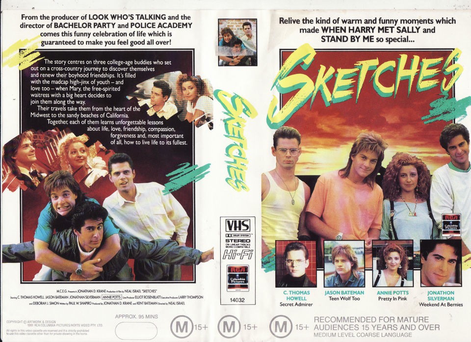 SKETCHES AKA BREAKING THE RULES C. THOMAS HOWELL RARE 1992 COLUMBIA 