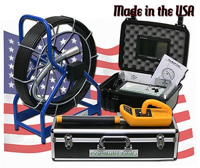   VIDEO PIPE DRAIN CLEANER INSPECTION SNAKE CAMERA with LOCATOR & SONDE