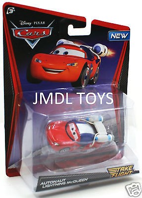 Disney Pixar Cars TAKE FLIGHT AUTONAUT LIGHTNING McQUEEN MOON MATER 