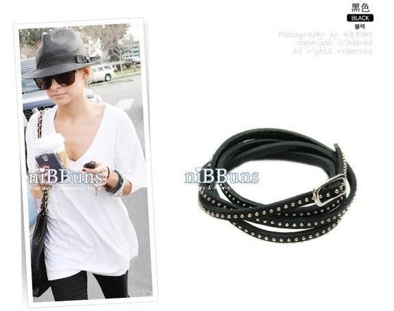 Jewelry Fashion Punk Rock Rivet Winding Leather Bracelet Bangle Hand 