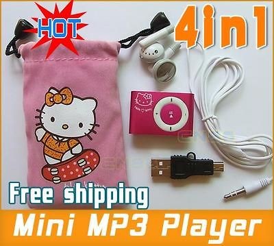   Kitty  Player USB Earphone Support 1 8GB TF CARD BEST GIFT 4in1 