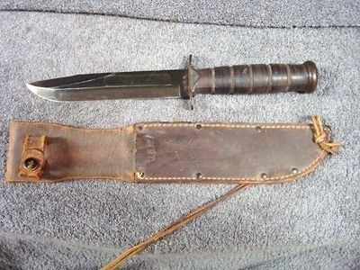 Vintage WW2 USN Navy Camillus NY Survival Fighting Knife Mark 2