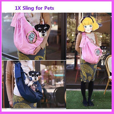 1X Tote PET Sling shoulder Bag Carrier for dog Puppy Cat Kitten Bunny 