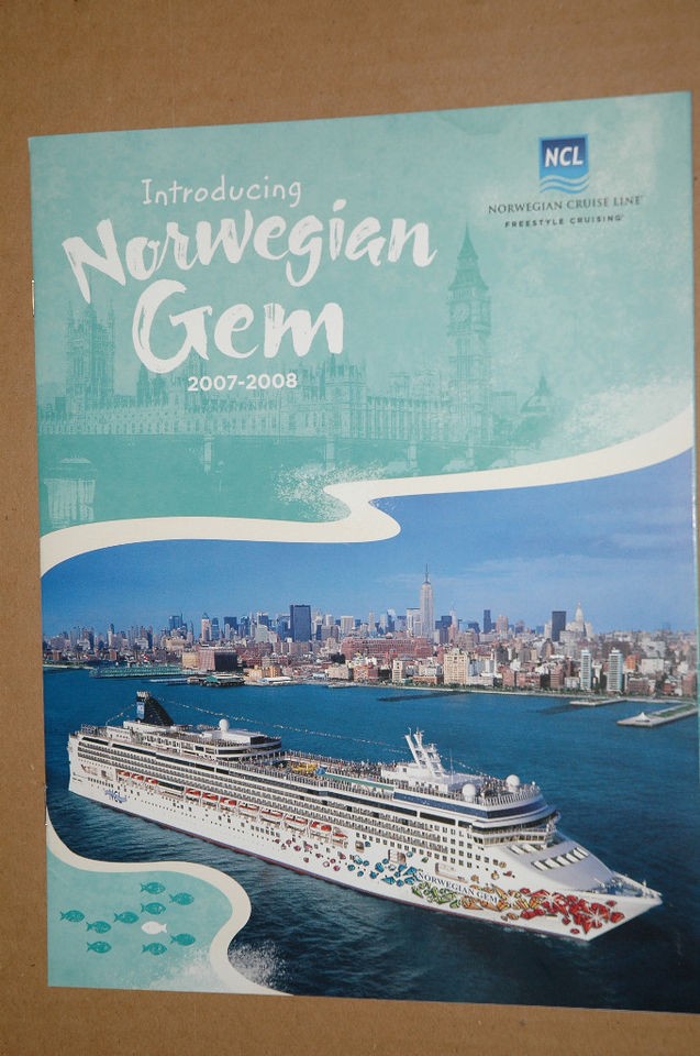 NORWEGIAN CRUISE LINE, NORWEGIAN GEM INAUGURAL   INTRODUCTORY 