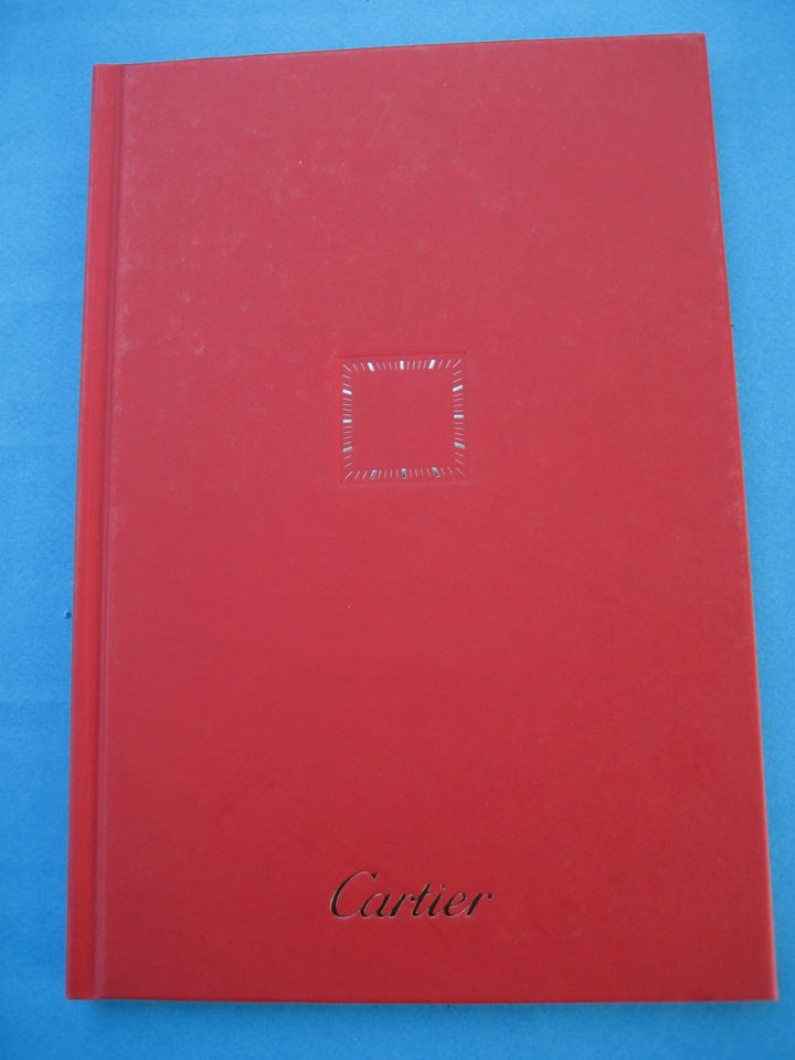 CARTIER   WATCHES & JEWELLERY COLORED BOOK W/ AMAZING PHOTOS  AUTH 