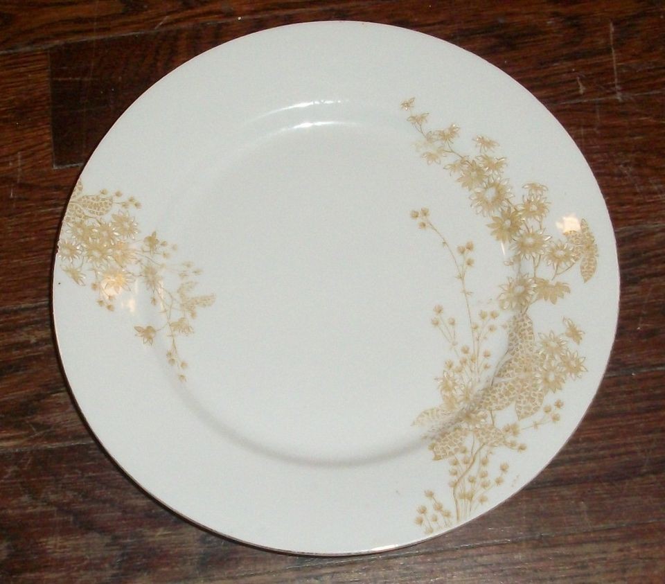 Vintage Carlsbad Austria Gold Floral 8 1/2 Plate (s)