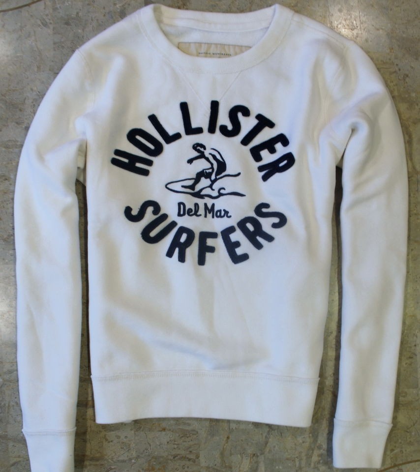 NWT Hollister HCo Mens Crew Neck Sweatshirt Pullover Hoodie Jumper 