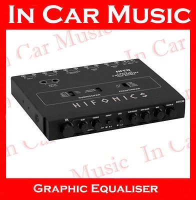 Hifonics HFEQ 4 band Car Graphic Equaliser EQ Crossover with 9V Line 