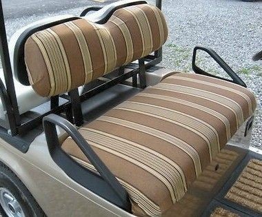 Golf Cart Seat & Back Covers EZGO TXT 1995 & UP SUNBRELLA   66 colors 