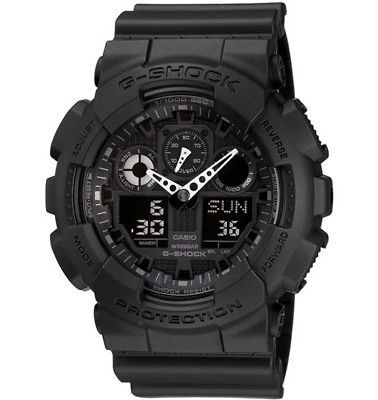 BRAND NEW CASIO G SHOCK XL ANALOG DIGITAL WHITE BLACK MENS WATCH 