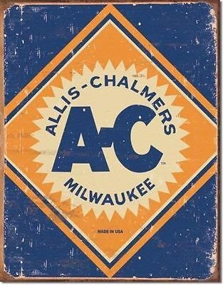 Allis Chalmers Logo Metal Sign 12.5” x 16” (1503)