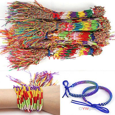 Free Ship 5pcs Various Colorful Braid Friendship Cords Strands 