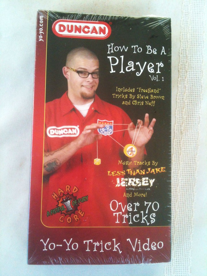 Duncan Yo Yo How To Be A Player Vol1 VHS   NEW & SEALED   Over 70 