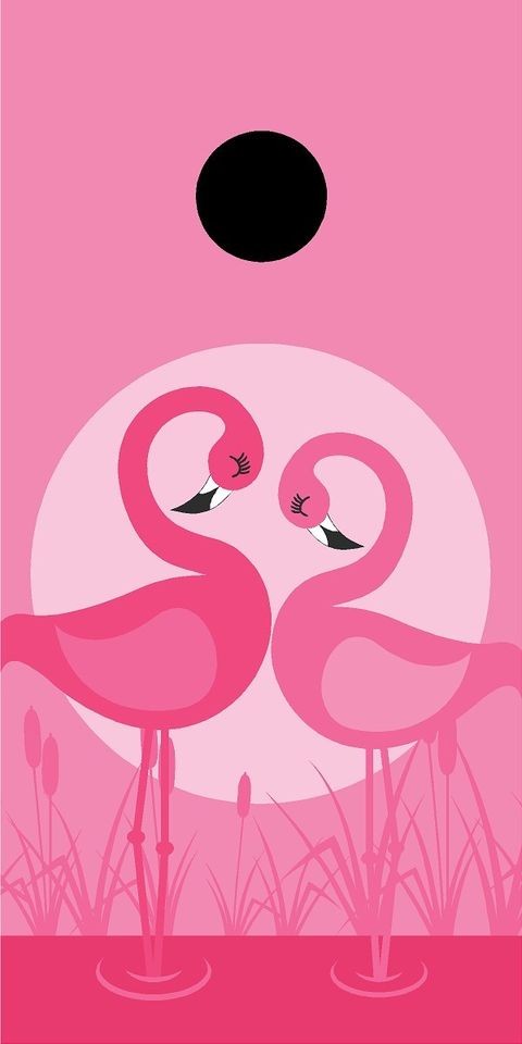 Pink Flamingo cornhole board wrap decal set COOL