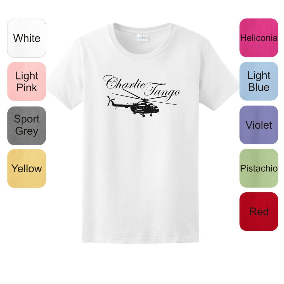 Charlie Tango LADIES T Shirt 50 Fifty Shades of Grey Gray Book 