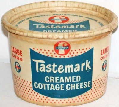 Old cottage cheese container FOREMOST TASTEMARK large curd Paragould 