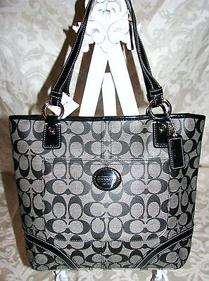 NEW TAGS 18917 COACH CHELSEA HERITAGE PVC SIG BOOK DIAPER HANDBAG TOTE 