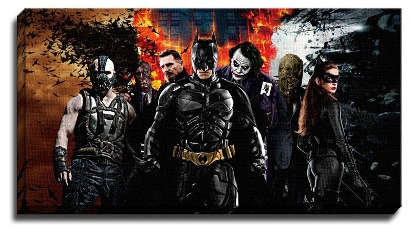 NEW BATMAN DARK KNIGHT RISES CANVAS ART / WALL ART / LARGE FRAMED 