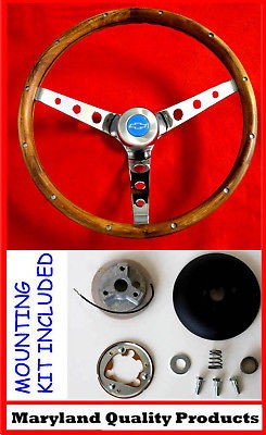   NOVA CAMARO IMPALA Grant Steering Wheel Wood Walnut 15 (Fits Camaro