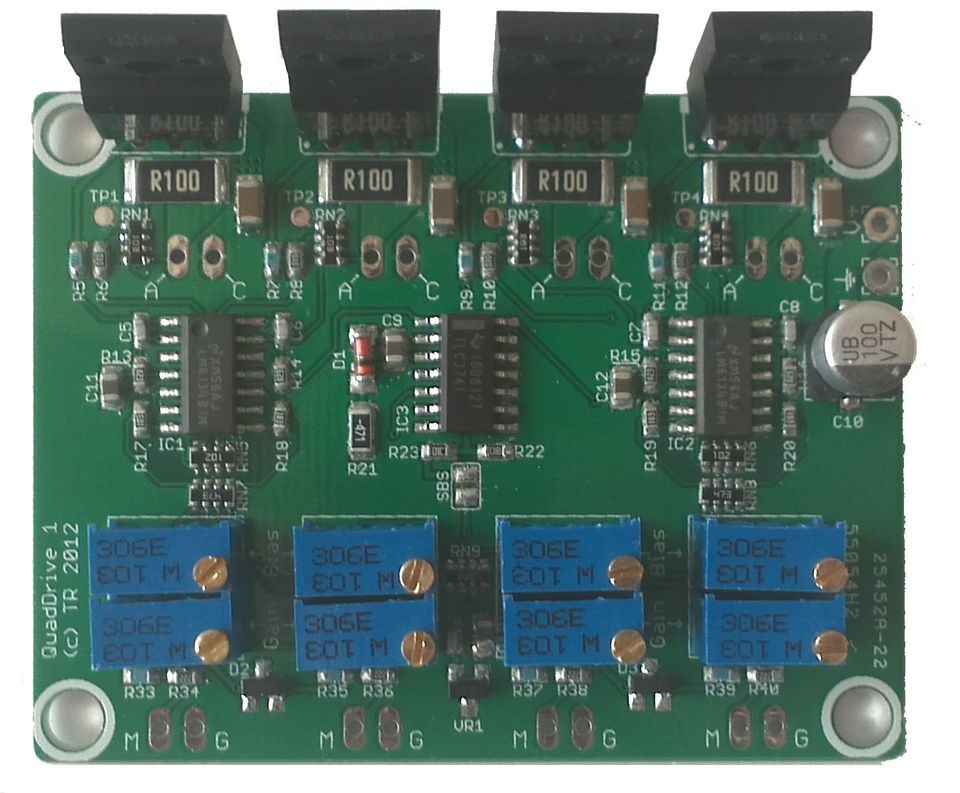 Quad Highside Analog Laser diode driver NEW VERSION (4 seperate 