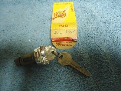 NOS Chrome Ignition Cylinder & Keys new Chevrolet Impala SS 1964 1963 