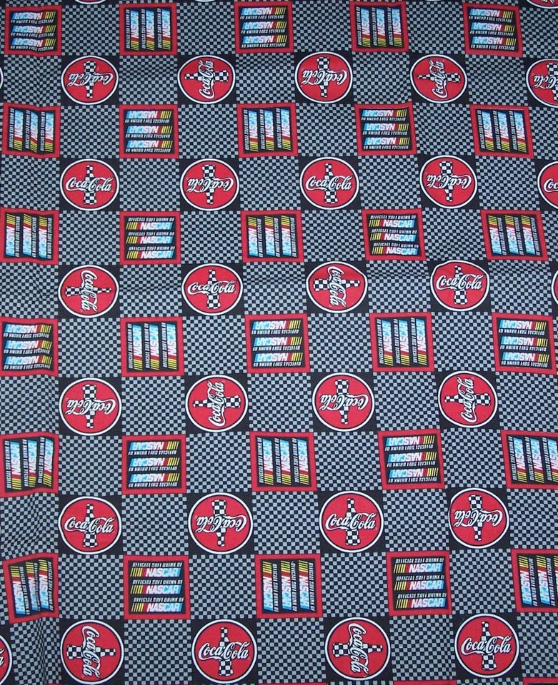 coca cola nascar checker Valance