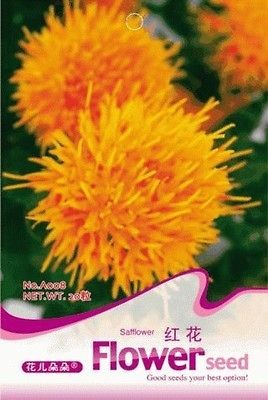 Pack 40 Seeds Chinese medicine Saffron Flower Seed A008 Hot