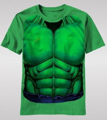 NEW Marvel Incredible Hulk Muscle Costume Body Suit Avengers Youth T 
