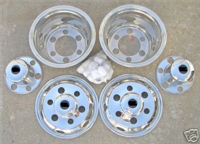 16 ISUZU NPR 6 Lug Dually Wheel Covers BOLT ON