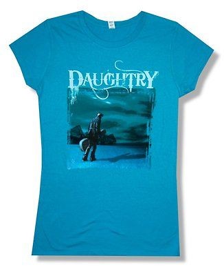 DAUGHTRY   DUSK SOFT BABYDOLL BLUE T SHIRT   NEW GIRLS X LARGE XL