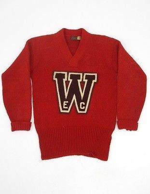 Vintage 40s WILSON WISCONSIN EAU CLAIRE Wilson Letterman ATHLETIC 