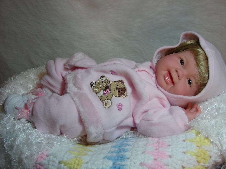 REBORN BERENGUER CHUBBY BABY GIRL NR 3/4 LIMBS BLOND ADORABLE MUST C