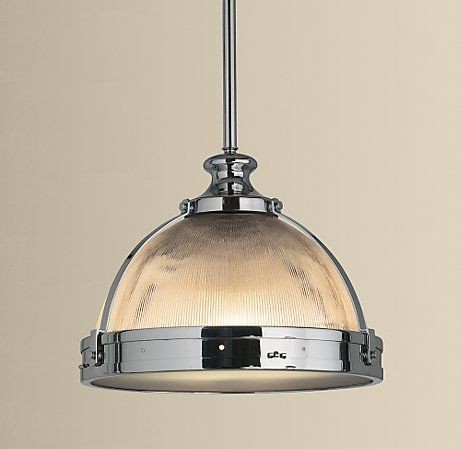 RESTORATION HARDWARE CLEMSON 8 PENDANT LIGHT POLISHED NICKEL