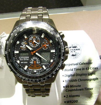 Citizen Skyhawk Atomic Timekeeping Watch JY0000 53E