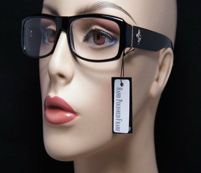   STYLE MENS WOMENS GEEK NERD DESIGN CLEAR LENS BLACK GLASSES KS 1187B