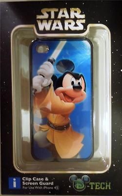 New Disney Iphone 4S Clip Case Star Wars Weekends Mickey Mouse as JEDI