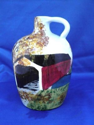 BILLIE CREEK Indiana 1997 Handpainted Jug signed BSK