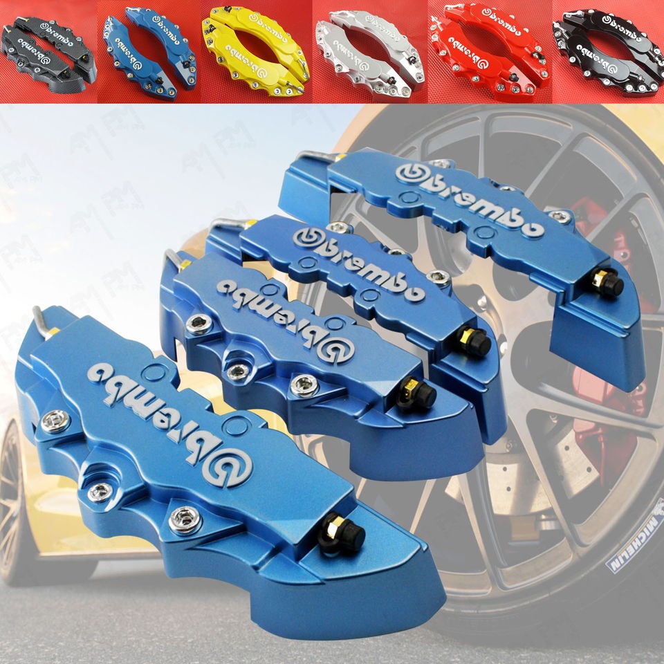 4x3D Brake Caliper Cover For OPEL VECTRA ZAFIRA VW BMW Blue Color