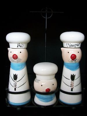 VTG DAVAR PIXIEWARE CHEF PIXIE MAN CRUET CONDIMENT JAR